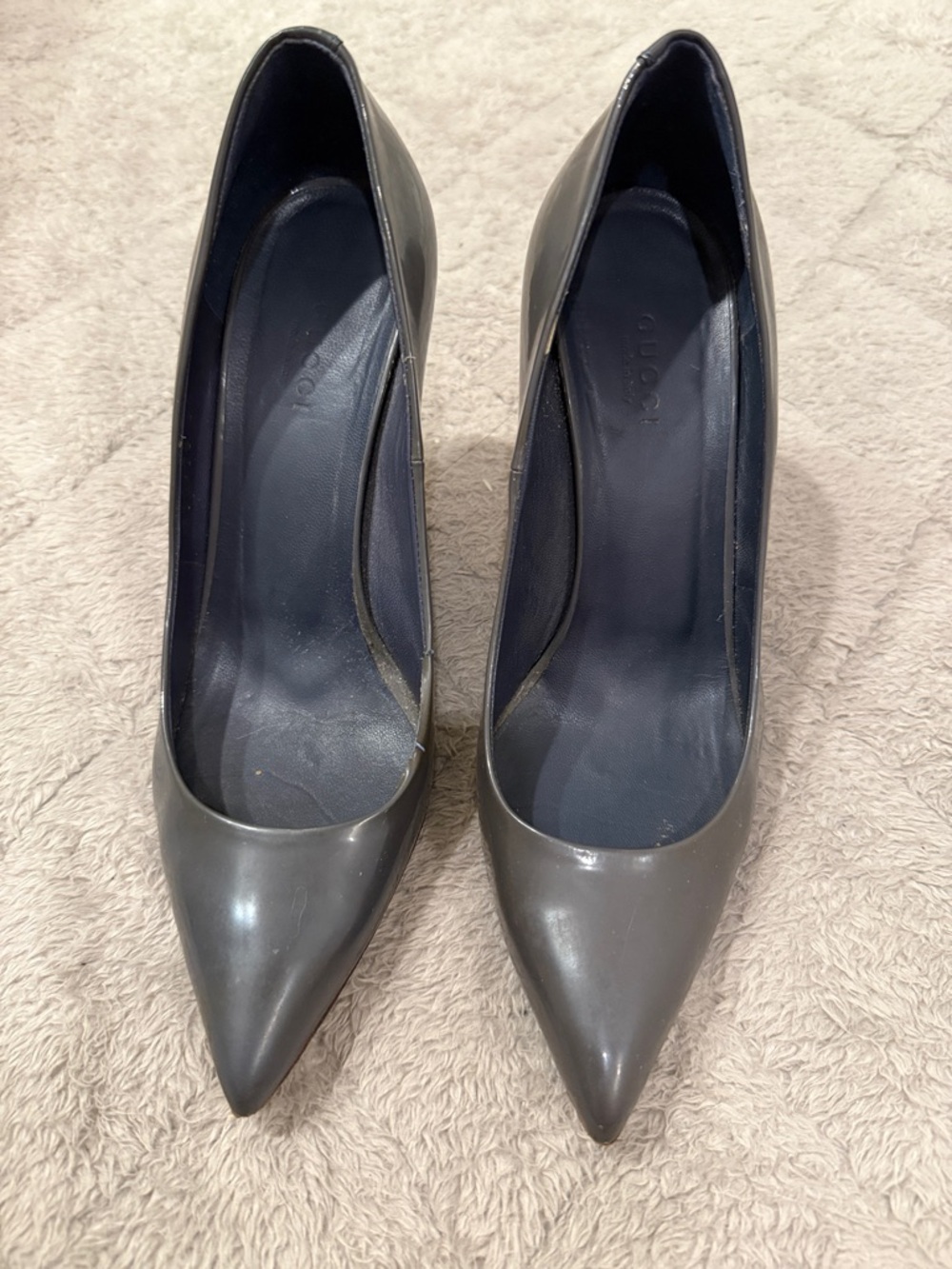 Gucci Bamboo Heel Patent Pumps - Picture 1 of 9